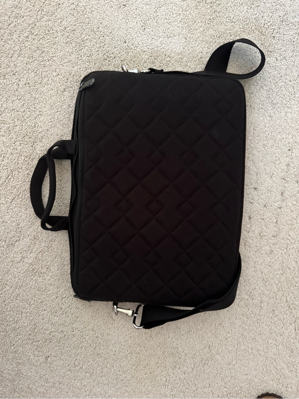 Marc Jacobs Quilted Black Laptop Case with Adjustable Strap - Picture 2 of 2